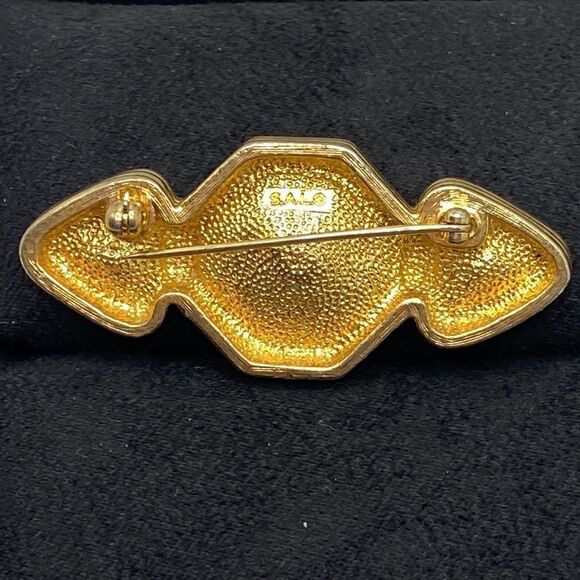 💛 Vintage Swarovski White Crystal Brooch - Picture 3 of 6